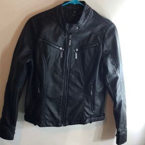 Faux leather jacket